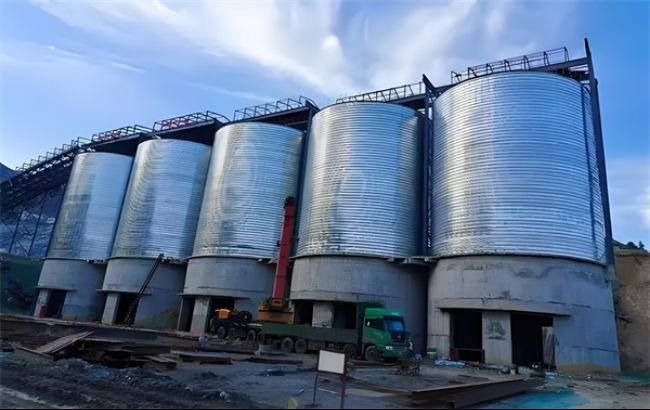四川螺旋卷板仓施工现场